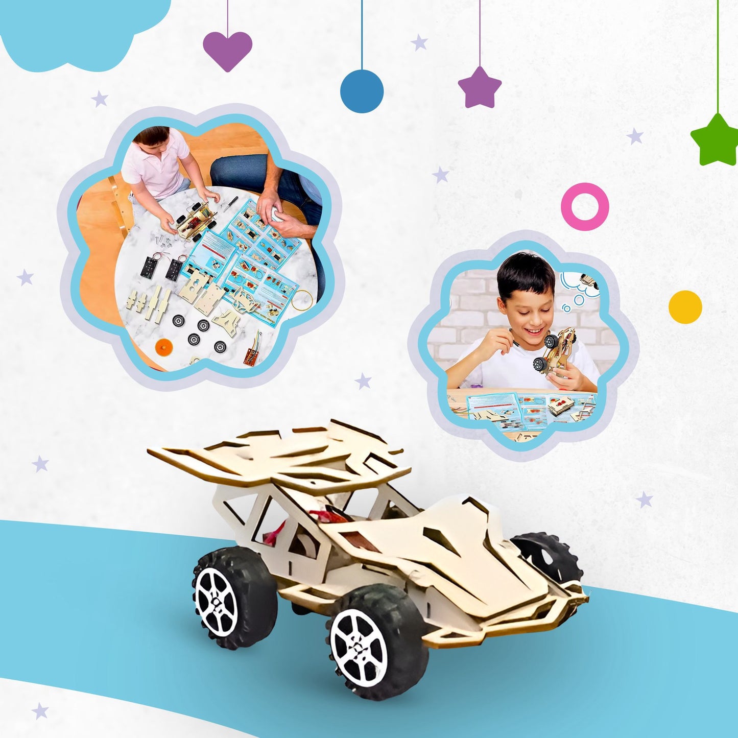 DIYWheels RC Holzauto Bauset